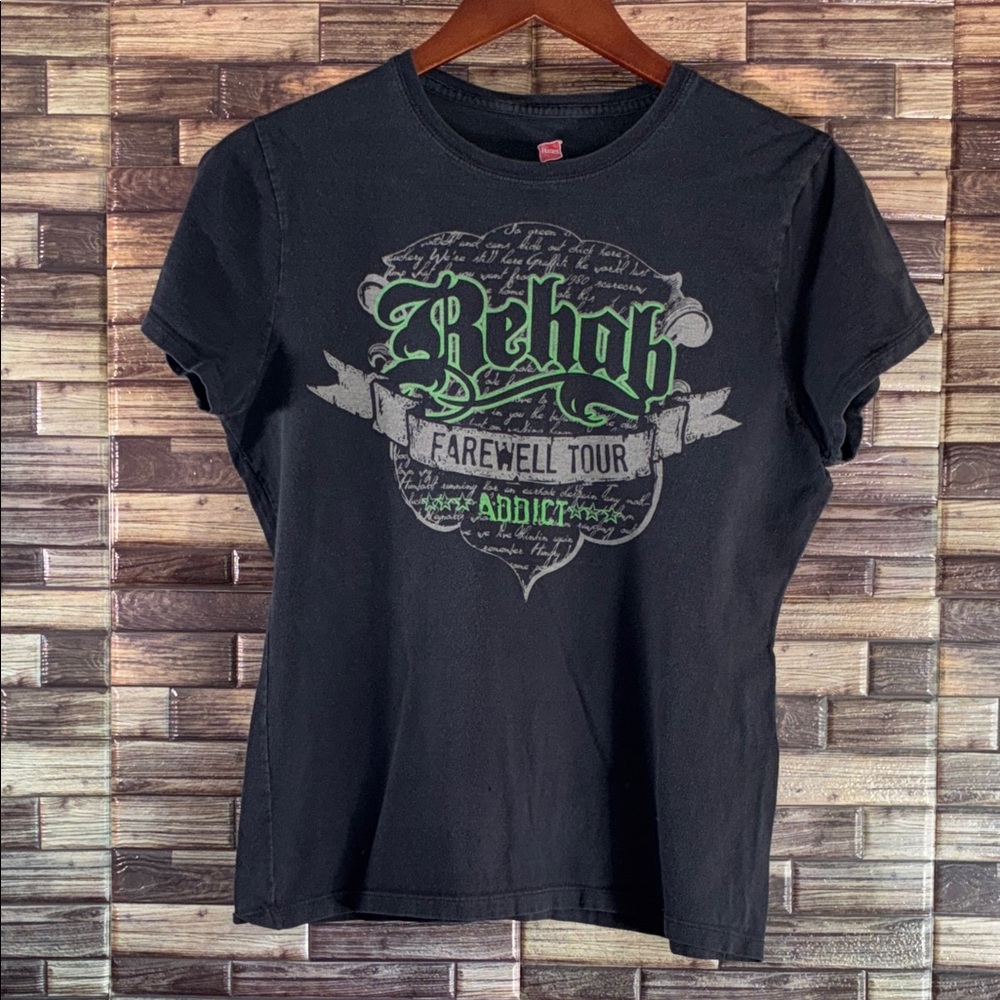 Pre Owned Hanes Black Women’s Medium Rehab Farewell Tour T-Shirt